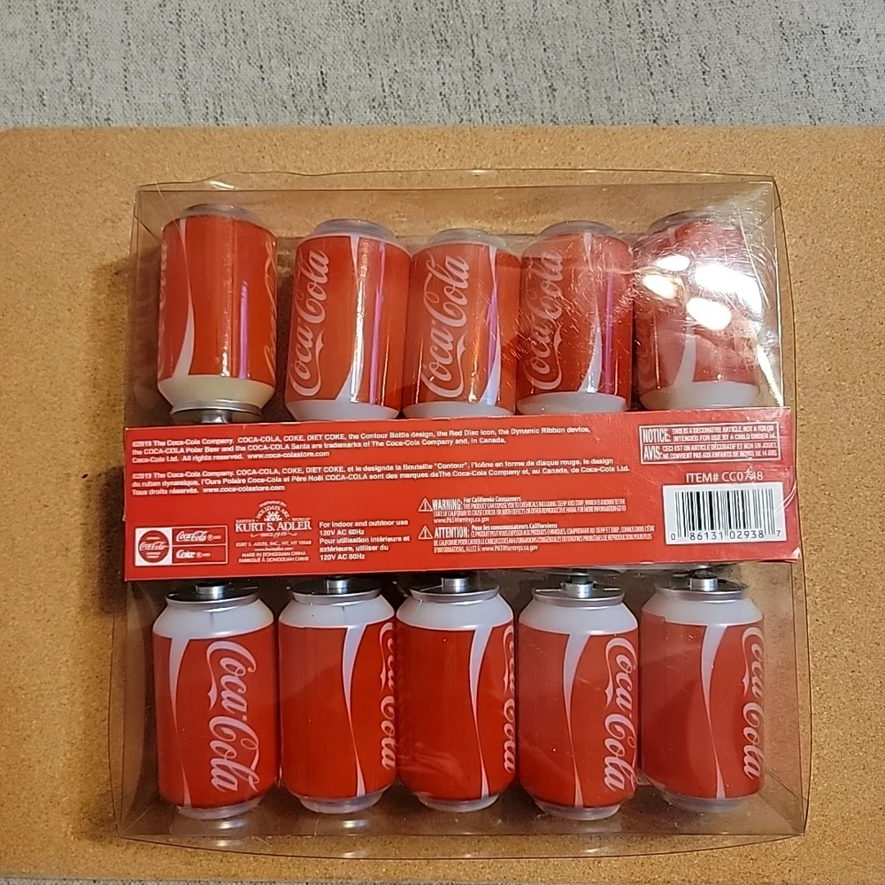 Coca Cola Red Can String Lights - Novelty Party Set